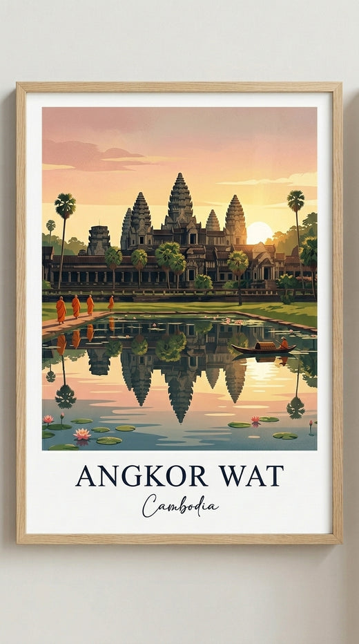 Angkor Wat Temple Travel Wall Art Print
