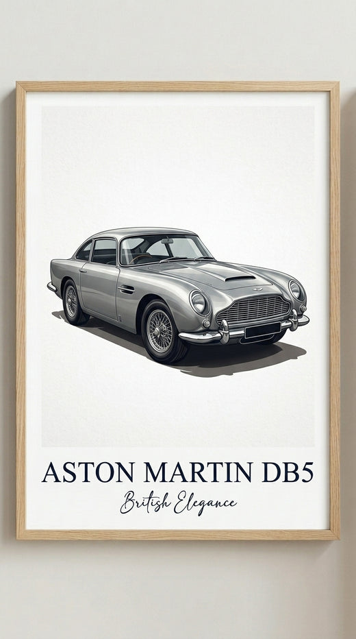 Aston Martin DB5 Car Wall Art Print