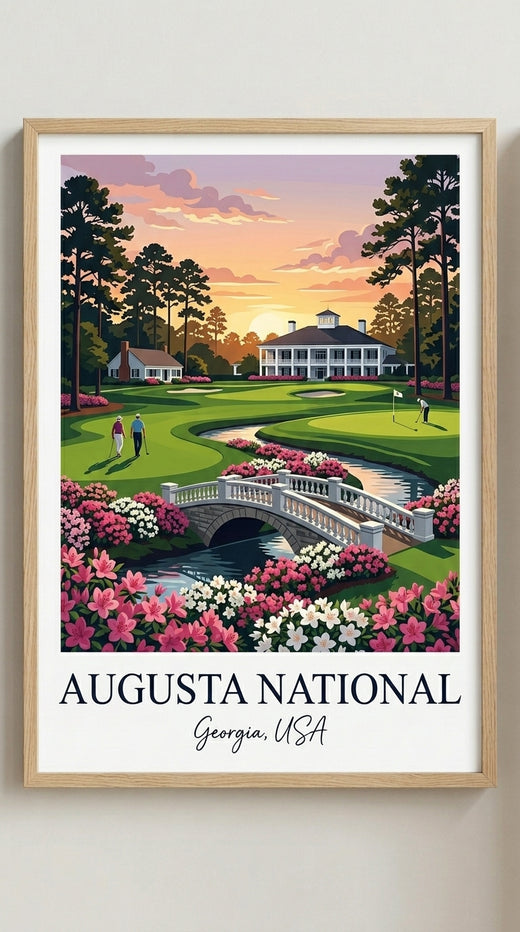 Augusta Inspired Golf Course Print