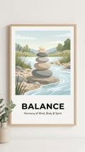 Balance Motivational Wall Art Print