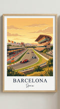 Barcelona Racing Circuit Wall Art Print
