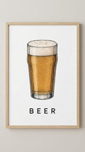 Beer Drink Wall Art Print
