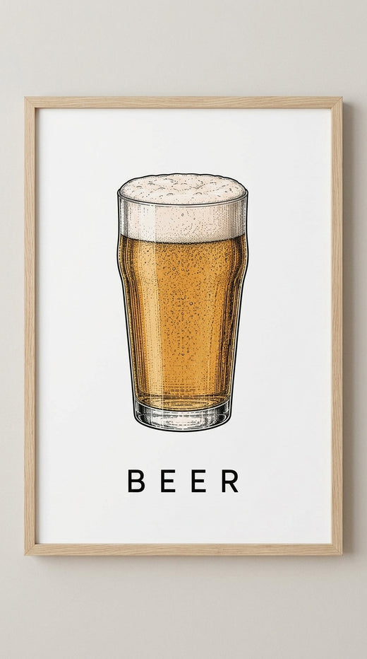 Beer Drink Wall Art Print