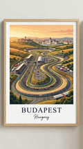 Budapest Racing Circuit Wall Art Print