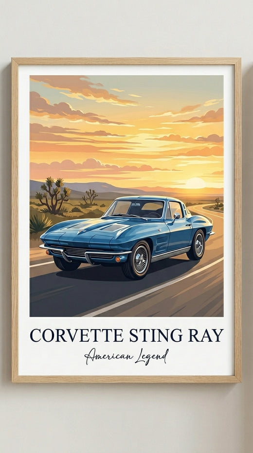 Chevrolet Corvette Stingray Car Wall Art Print