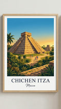 Chichén Itzá Pyramids Travel Wall Art Print