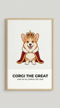 Corgi The Great Animal Wall Art Print
