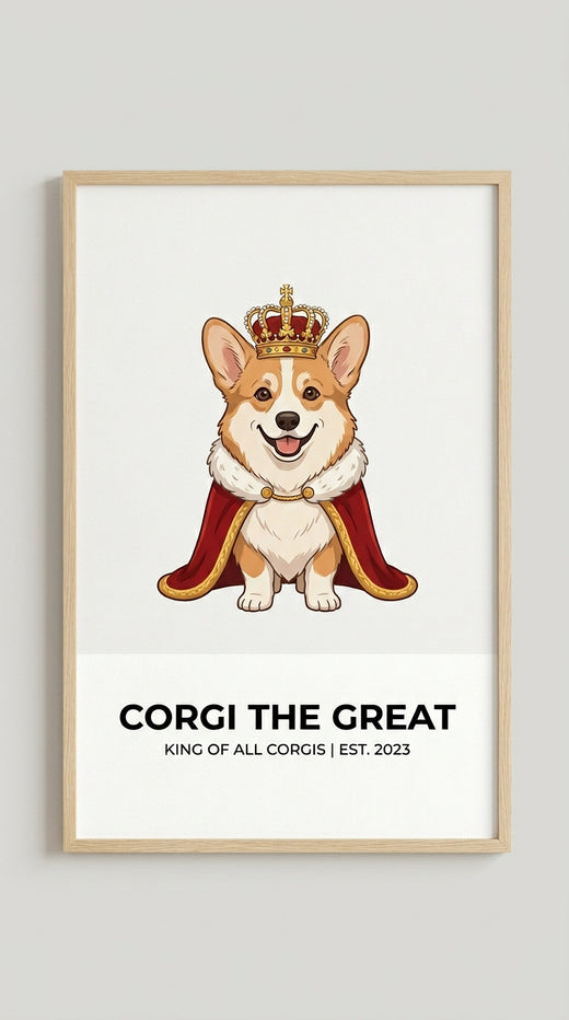Corgi The Great Animal Wall Art Print
