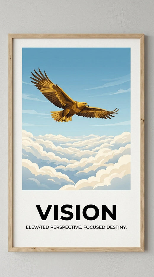 Vision Motivational Wall Art Print