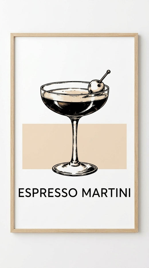 Espresso Martini Drink Wall Art Print