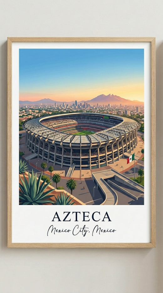 Estadio Azteca Football Wall Art Print