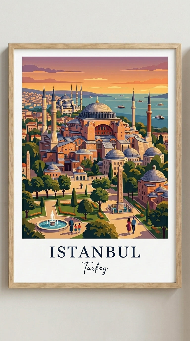 Hagia Sophia Istanbul Travel Wall Art Print