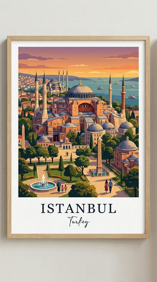 Hagia Sophia Istanbul Travel Wall Art Print