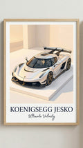 Koenigsegg Jesko Car Wall Art Print