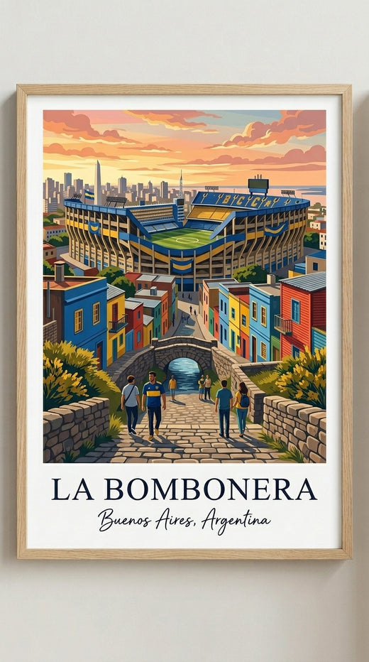 La Bombonera Football Wall Art Print