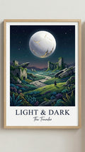 Light & Dark Gaming Wall Art Print