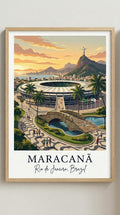 Maracanã Stadium Football Wall Art Print