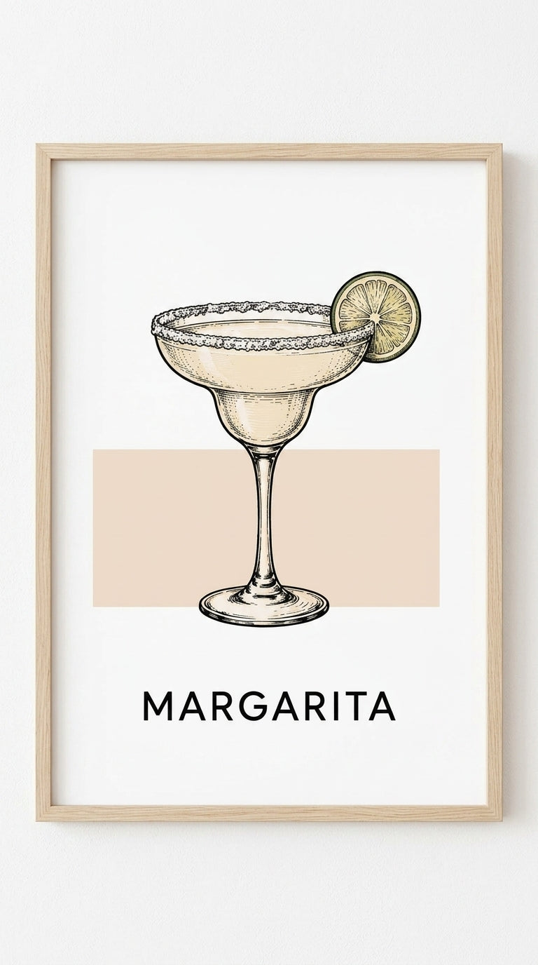 Margarita Drink Wall Art Print