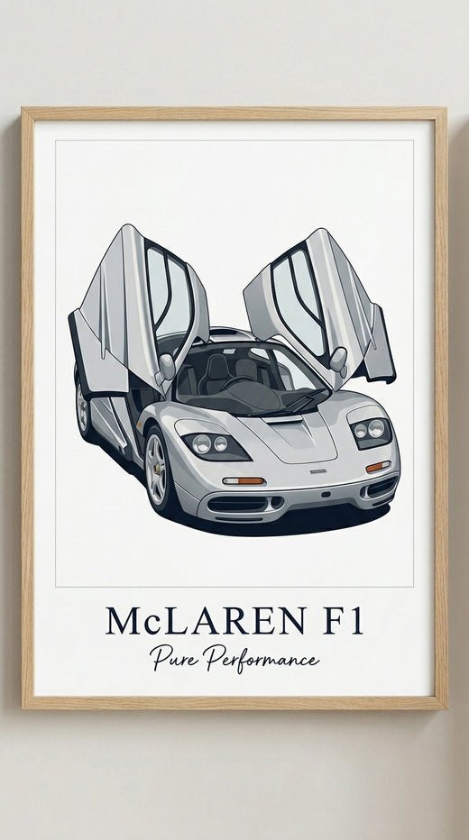 McLaren F1 Car Wall Art Print