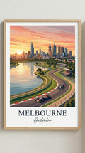 Melbourne Racing Circuit Wall Art Print
