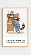 Midnight Snacker Animal Wall Art Print