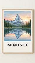 Mindset Motivational Wall Art Print