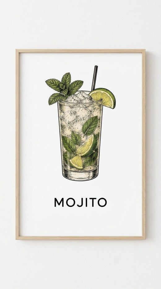 Mojito Drink Wall Art Print