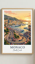 Monaco Racing Circuit Wall Art Print