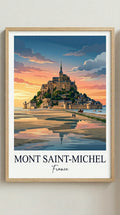 Mont Saint-Michel France Travel Wall Art Print