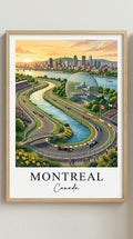 Montreal Racing Circuit Wall Art Print