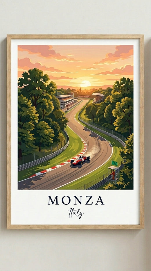 Monza Racing Circuit Wall Art Print
