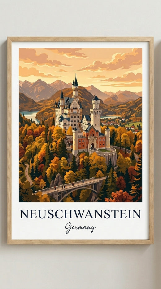 Neuschwanstein Castle Travel Wall Art Print