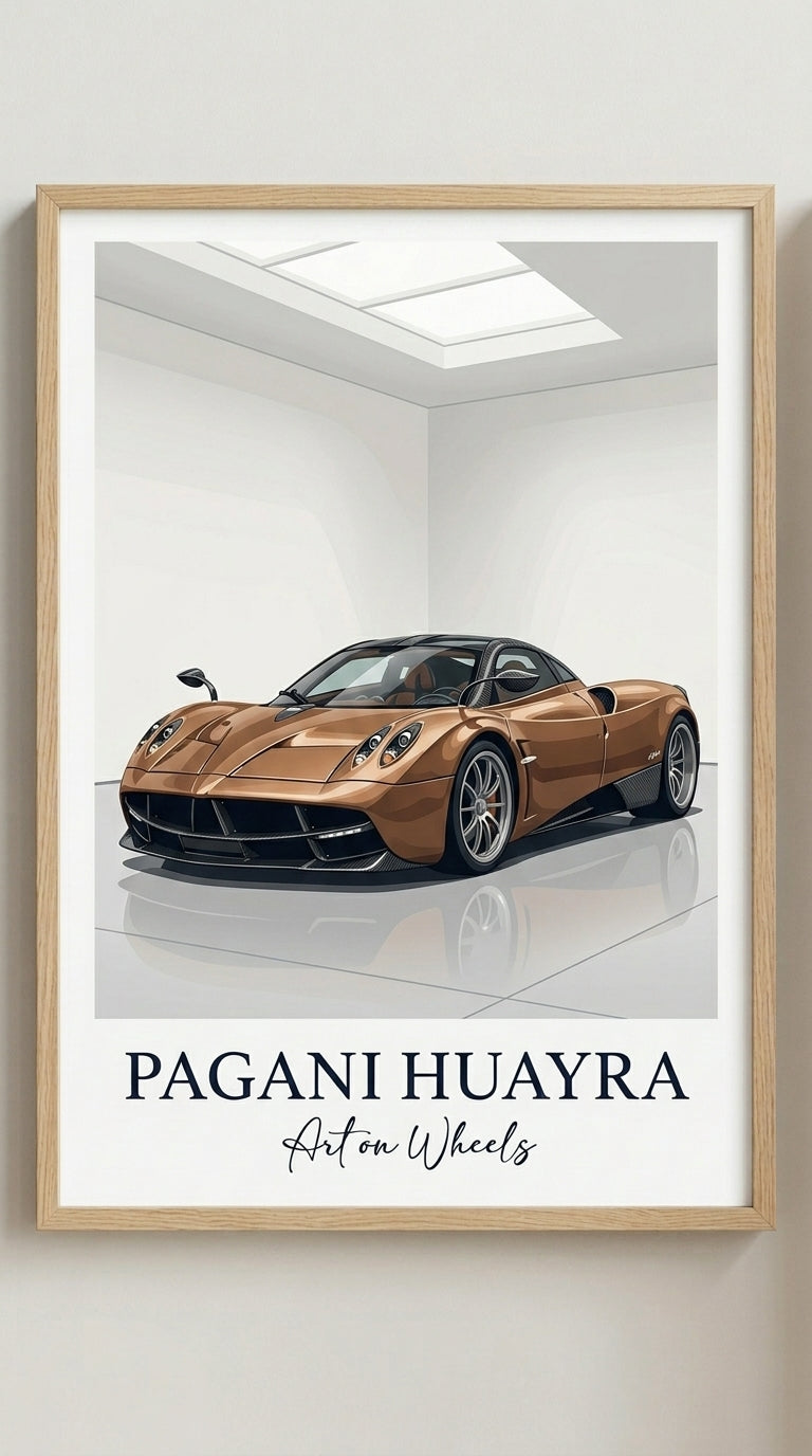 Pagani Huayra Car Wall Art Print