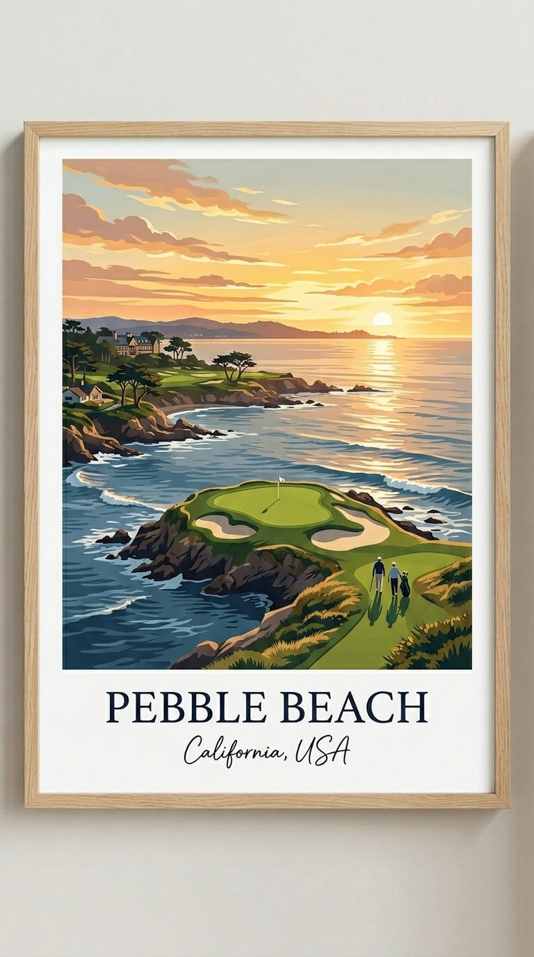 Pebble Beach Golf Course Print