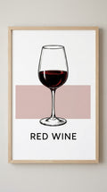 Red Wine Drink Wall Art Print