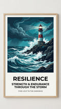 Resilience Motivational Wall Art Print