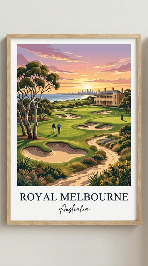 Royal Melbourne Golf Course Print