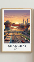 Shanghai Racing Circuit Wall Art Print