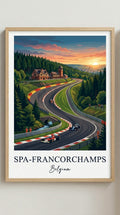 Spa-Francorchamps Racing Circuit Wall Art Print