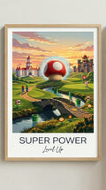 Super Power Gaming Wall Art Print