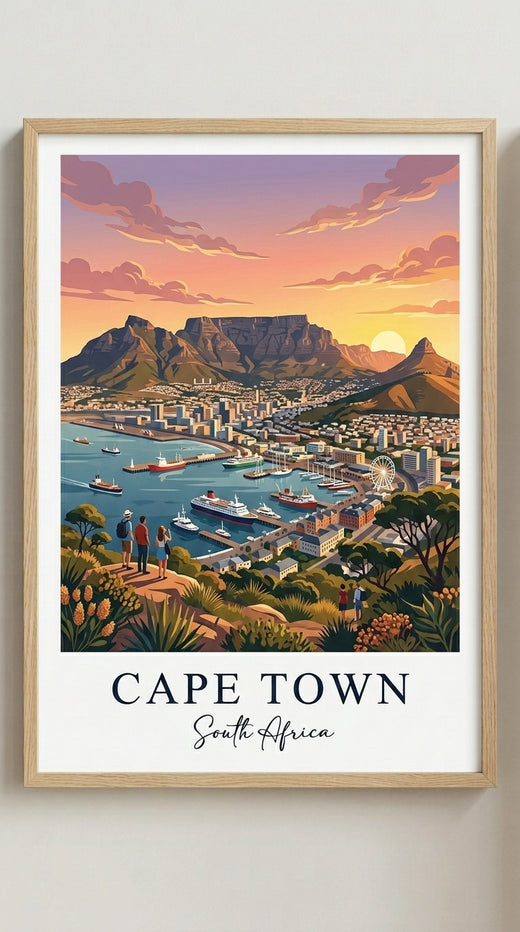 Table Mountain Travel Wall Art Print