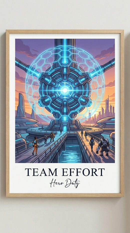 Team Effort Gaming Wall Art Print