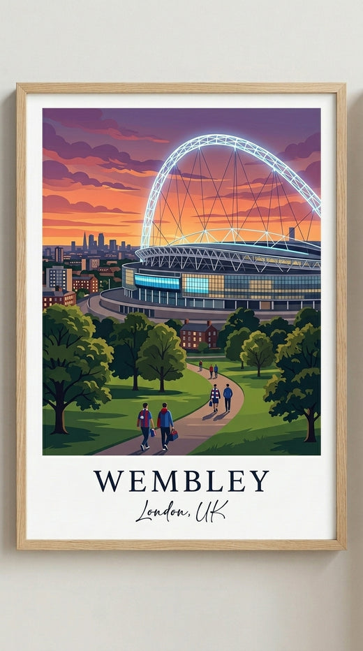 Wembley Stadium Football Wall Art Print