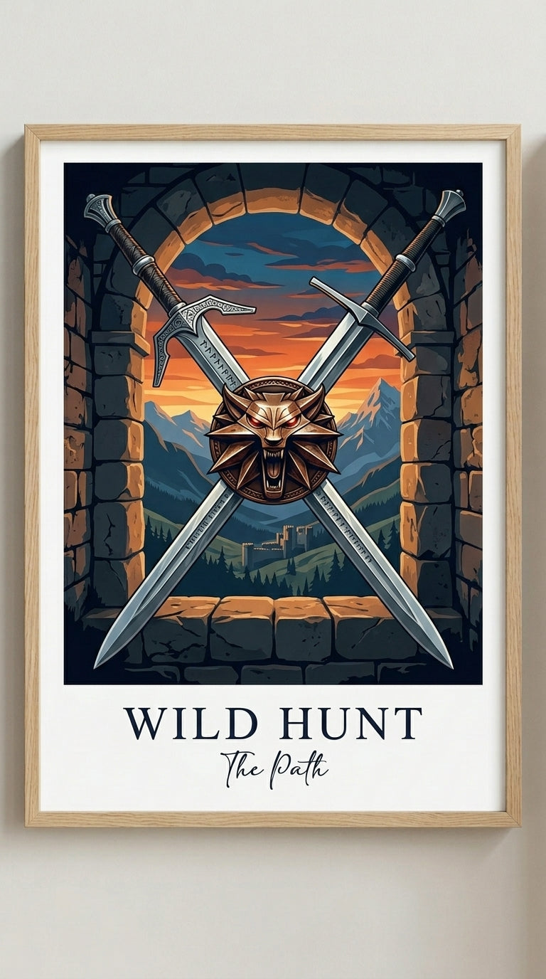 Wild Hunt Gaming Wall Art Print