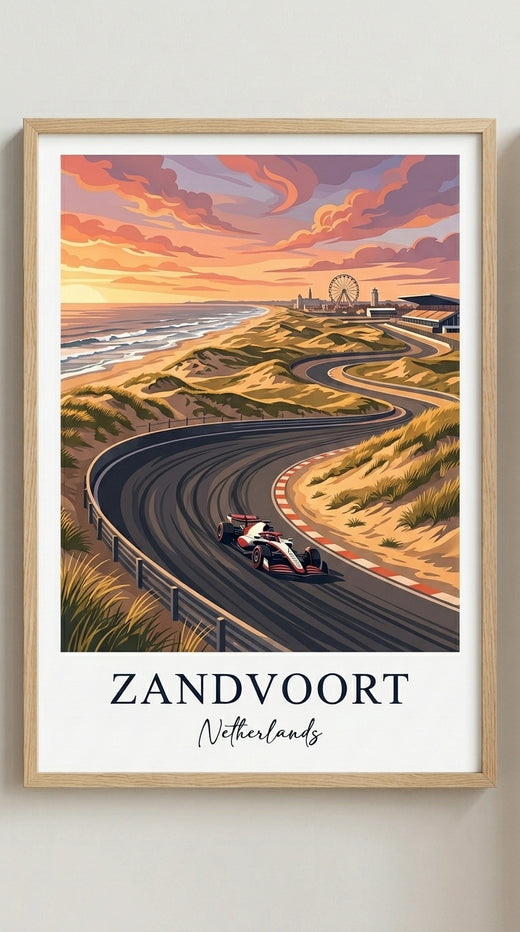 Zandvoort Netherlands Racing Circuit Wall Art Print